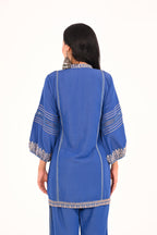 Denim Resham Coord Set
