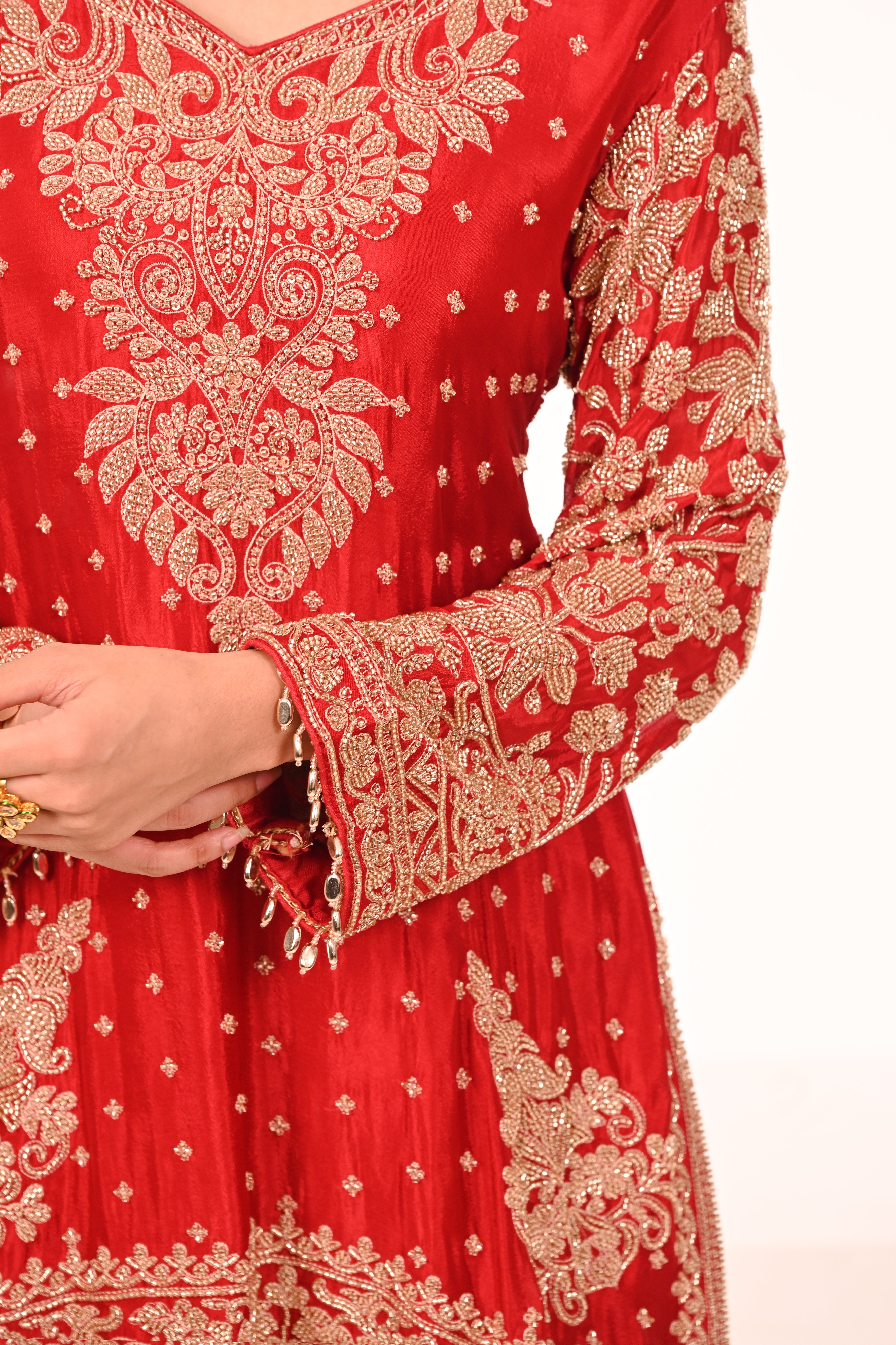 Lal Noor Sharara Suit