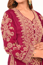Shaam Gulabi Chinon Suit