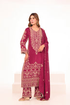 Shaam Gulabi Chinon Suit