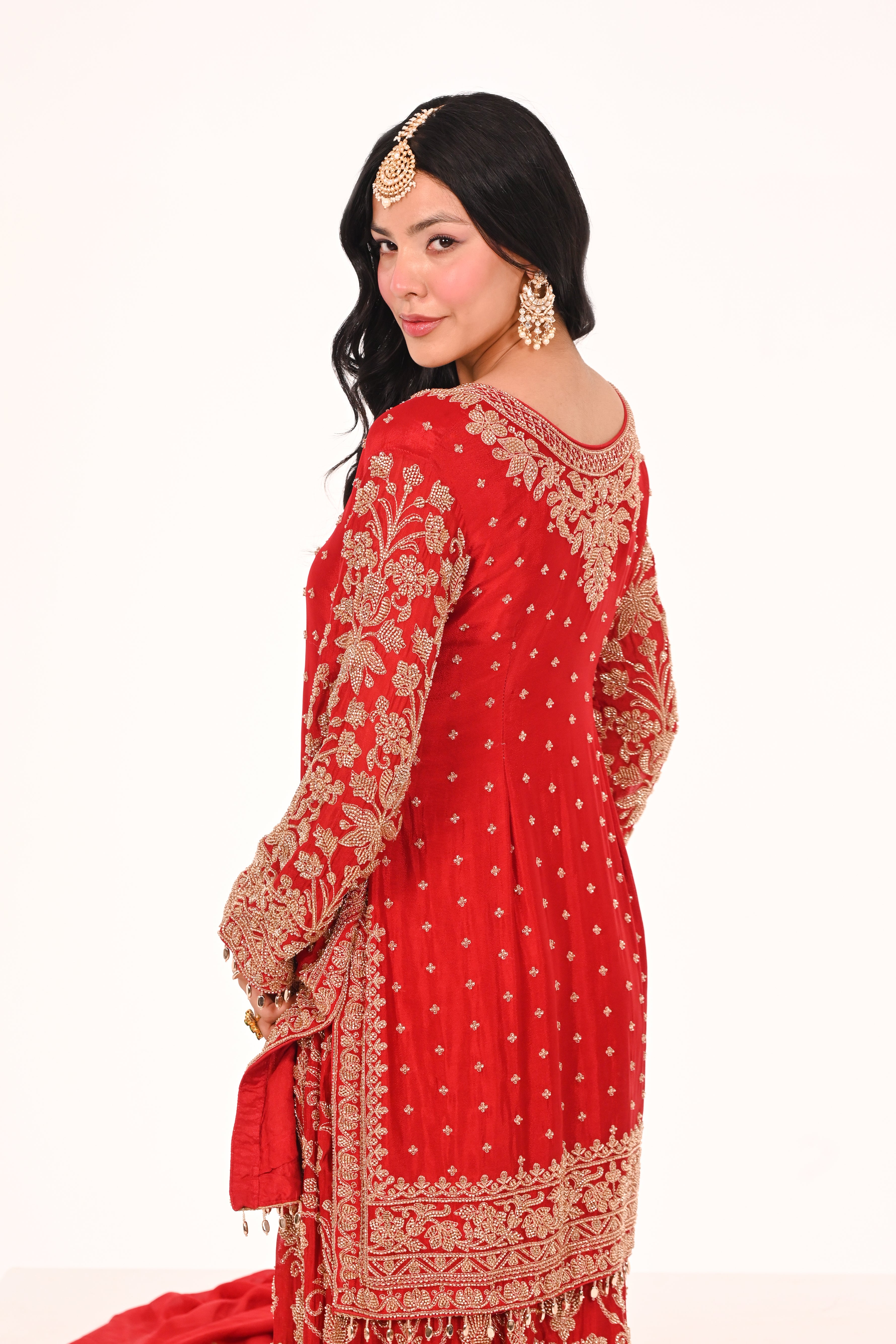 Lal Noor Sharara Suit