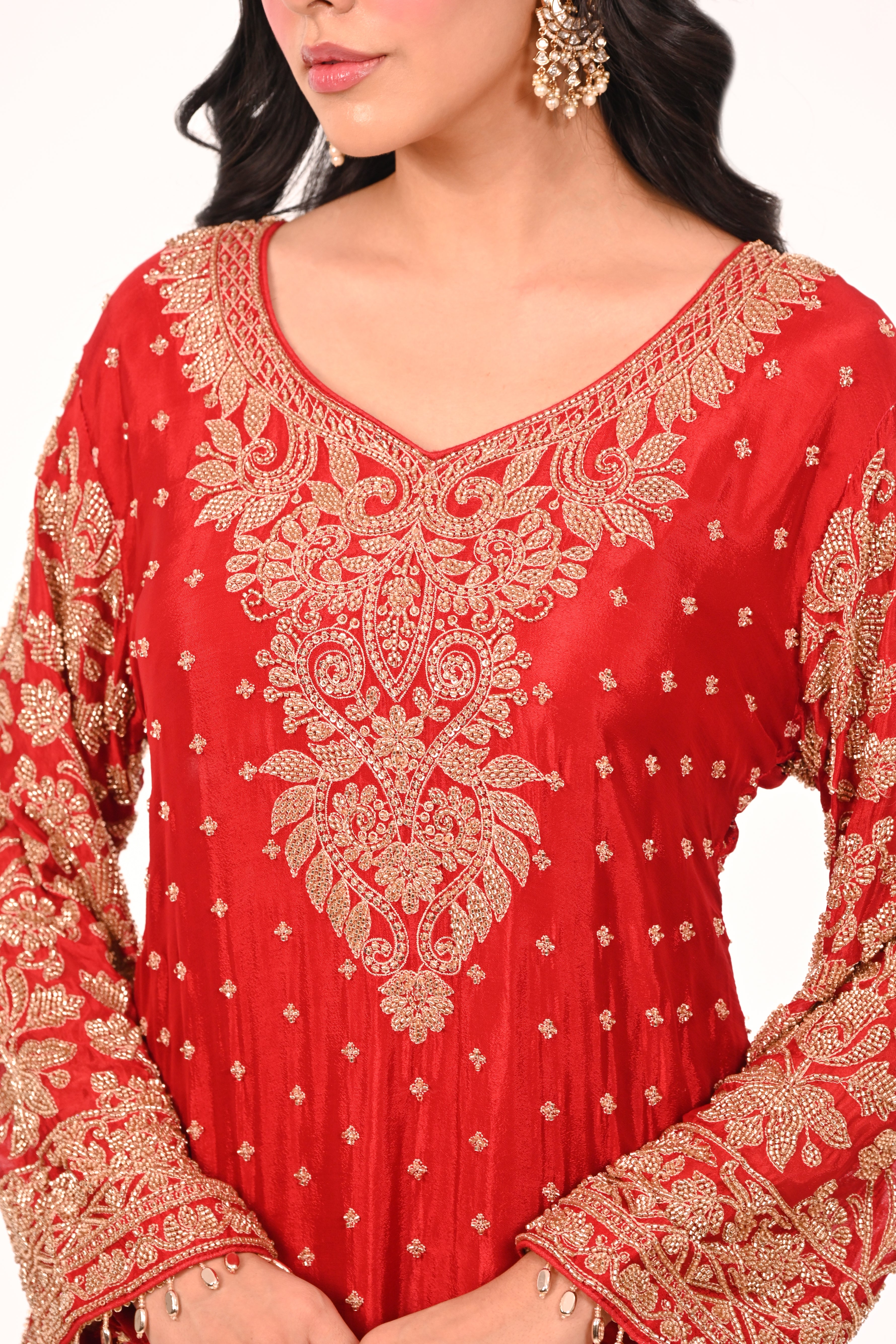 Lal Noor Sharara Suit