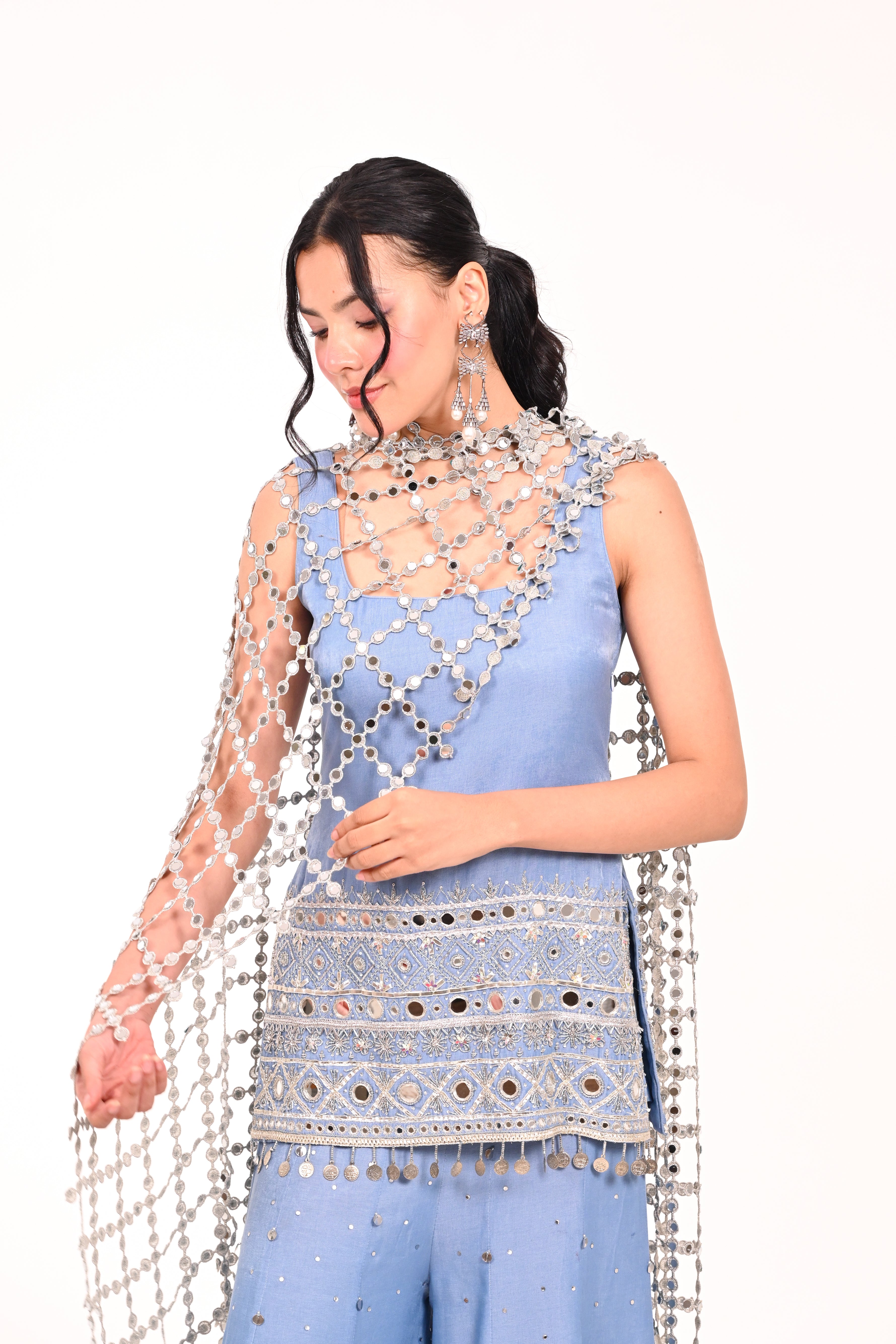 Denim Firoza Set