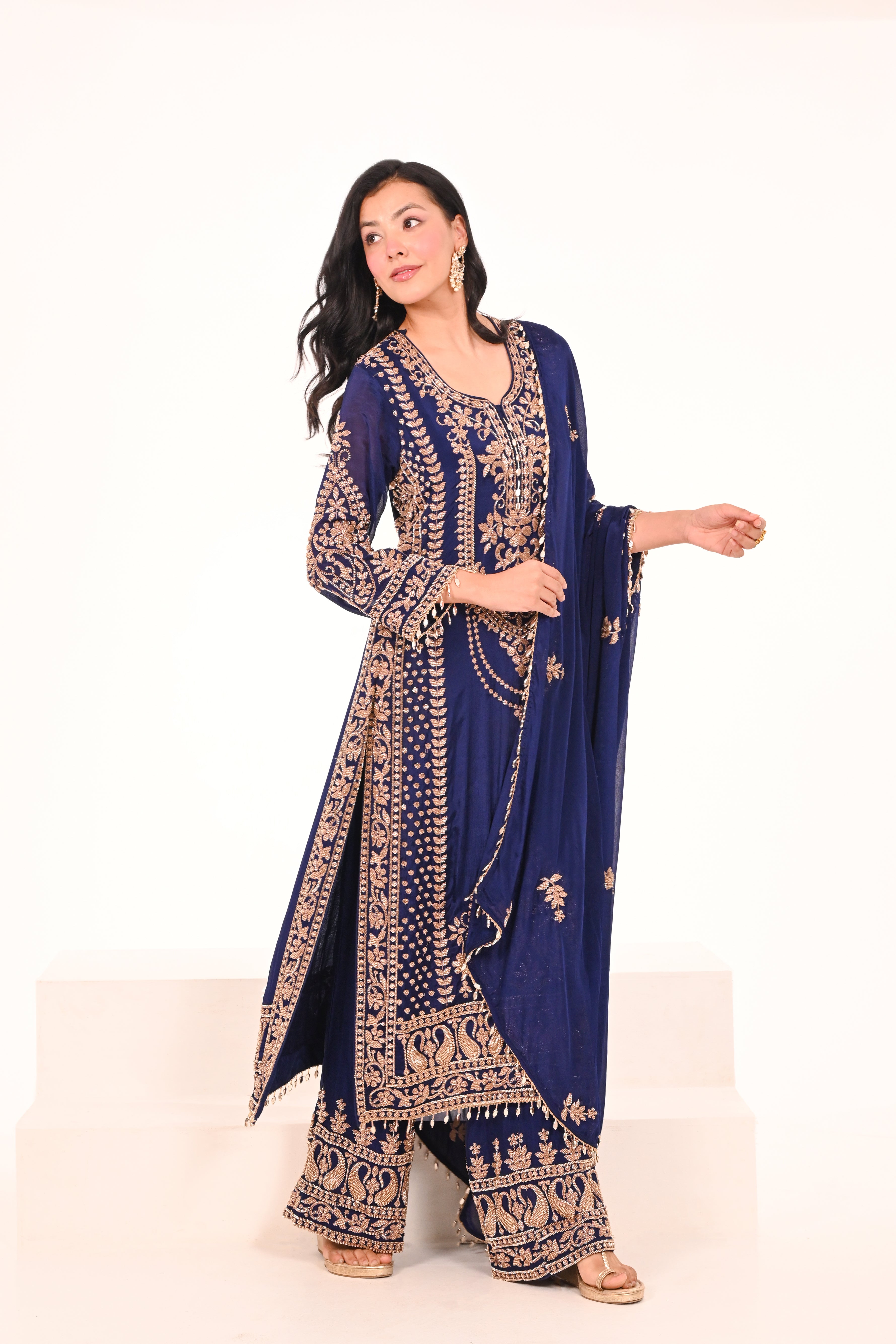 Neeli Raat Chinon Suit