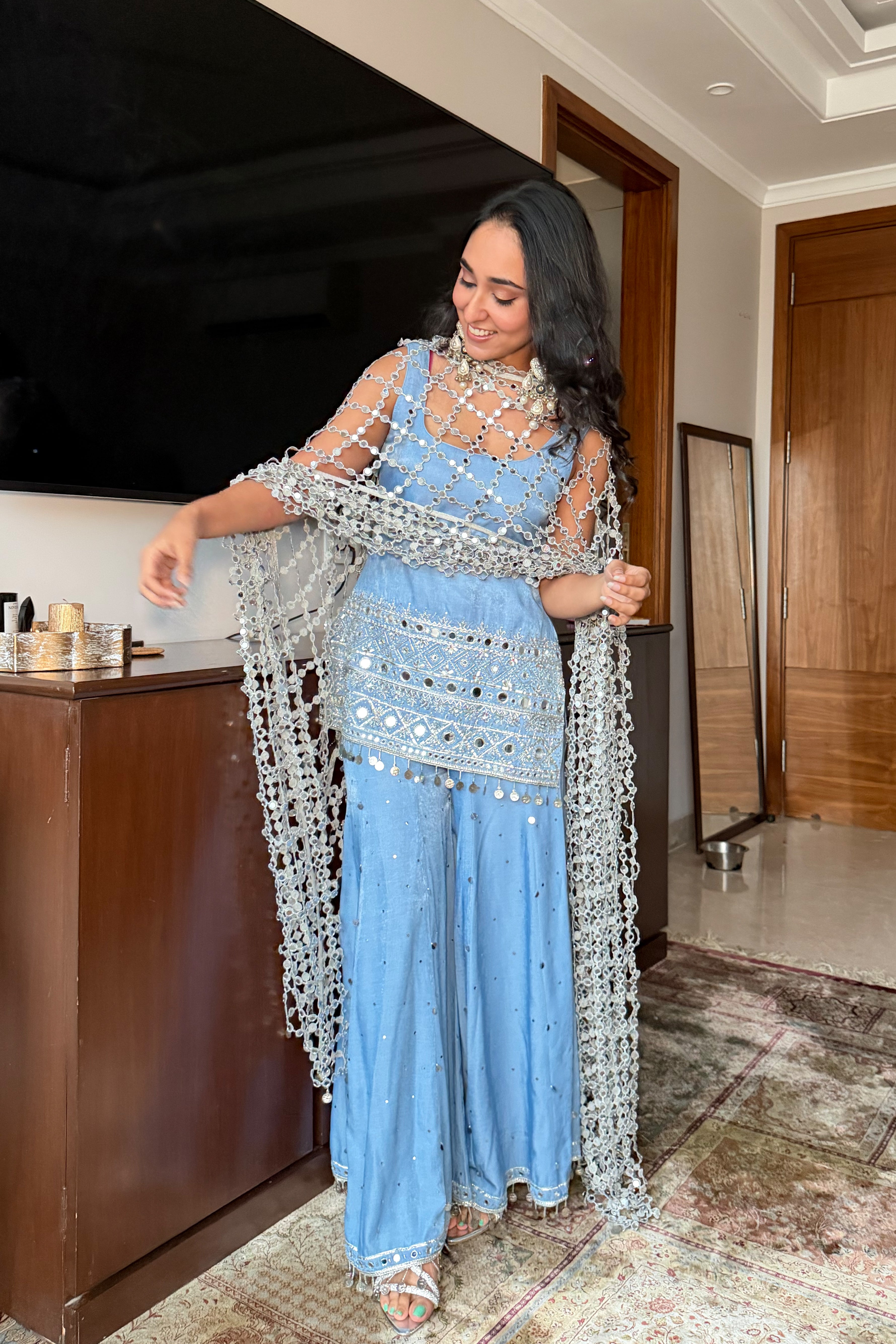 Denim Firoza Set