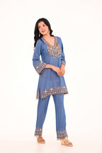 Denim Aaina Set