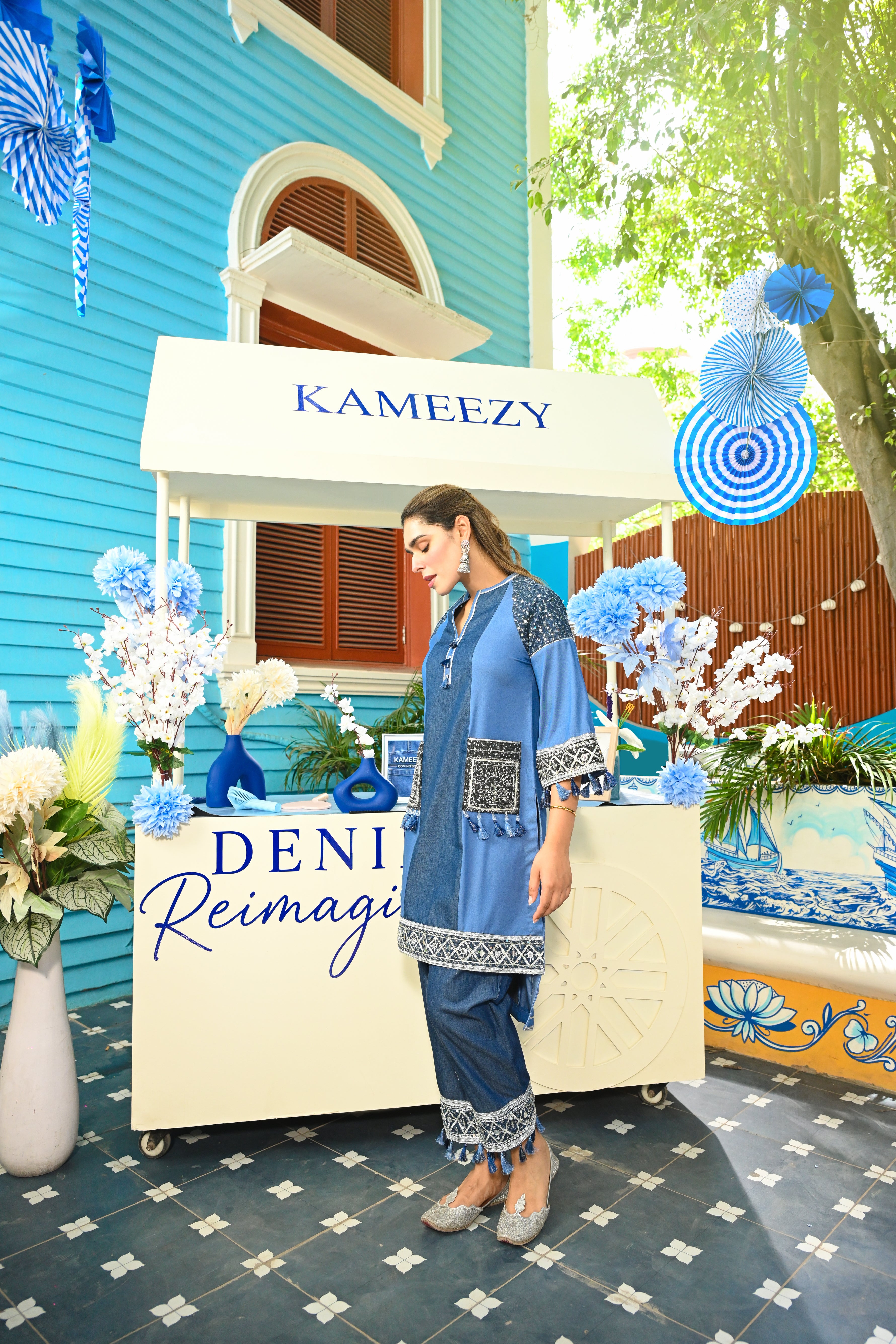 Denim-Safar Coord Set
