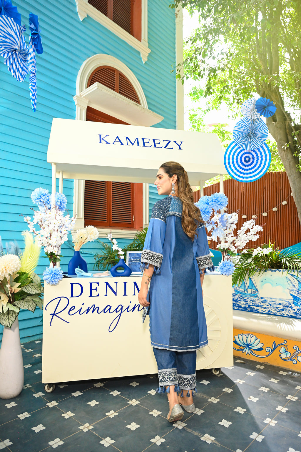 Denim-Safar Coord Set