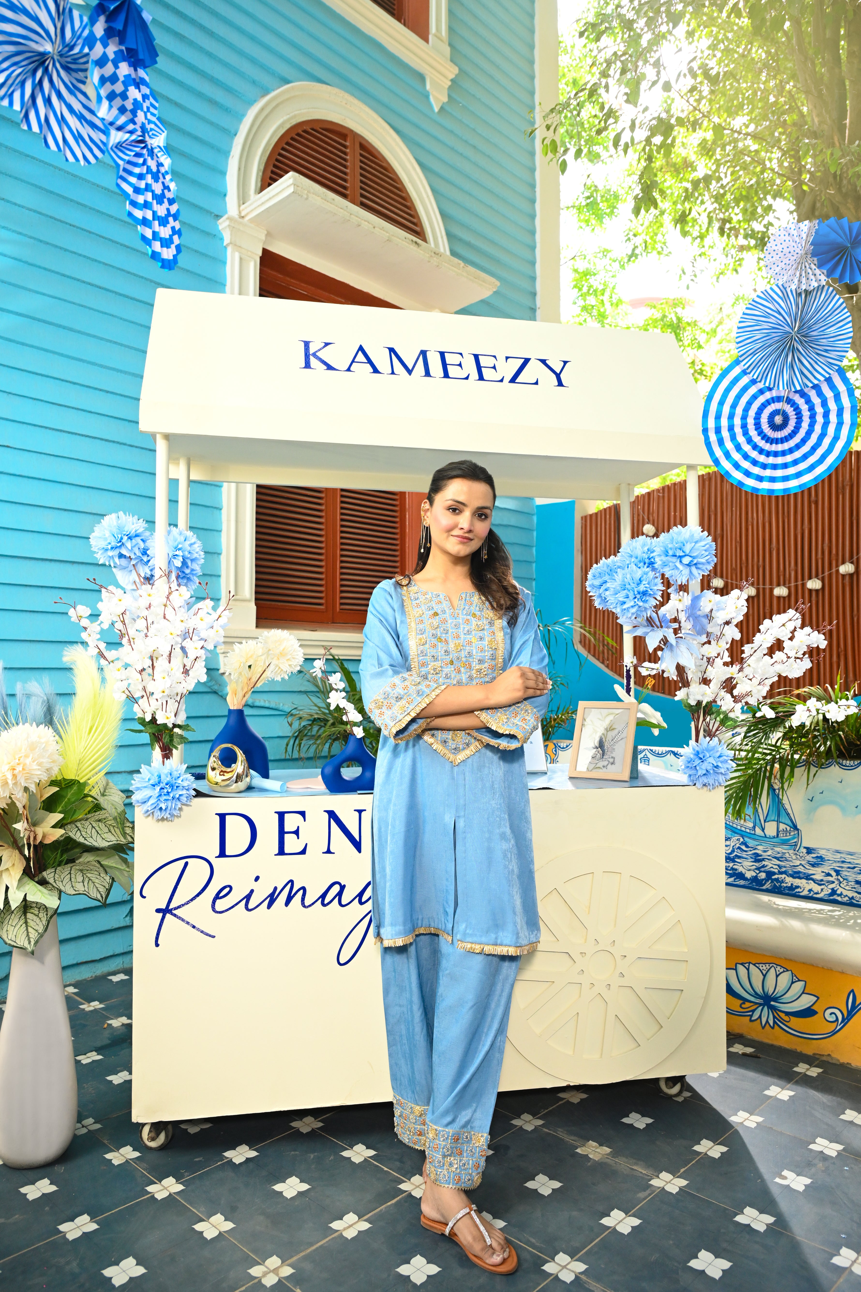 Denim Nazakat Coord Set