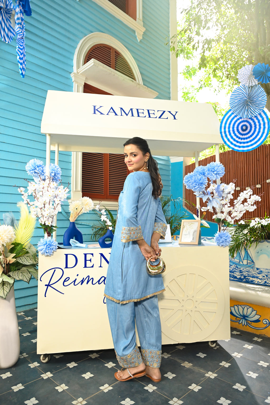 Denim Nazakat Coord Set