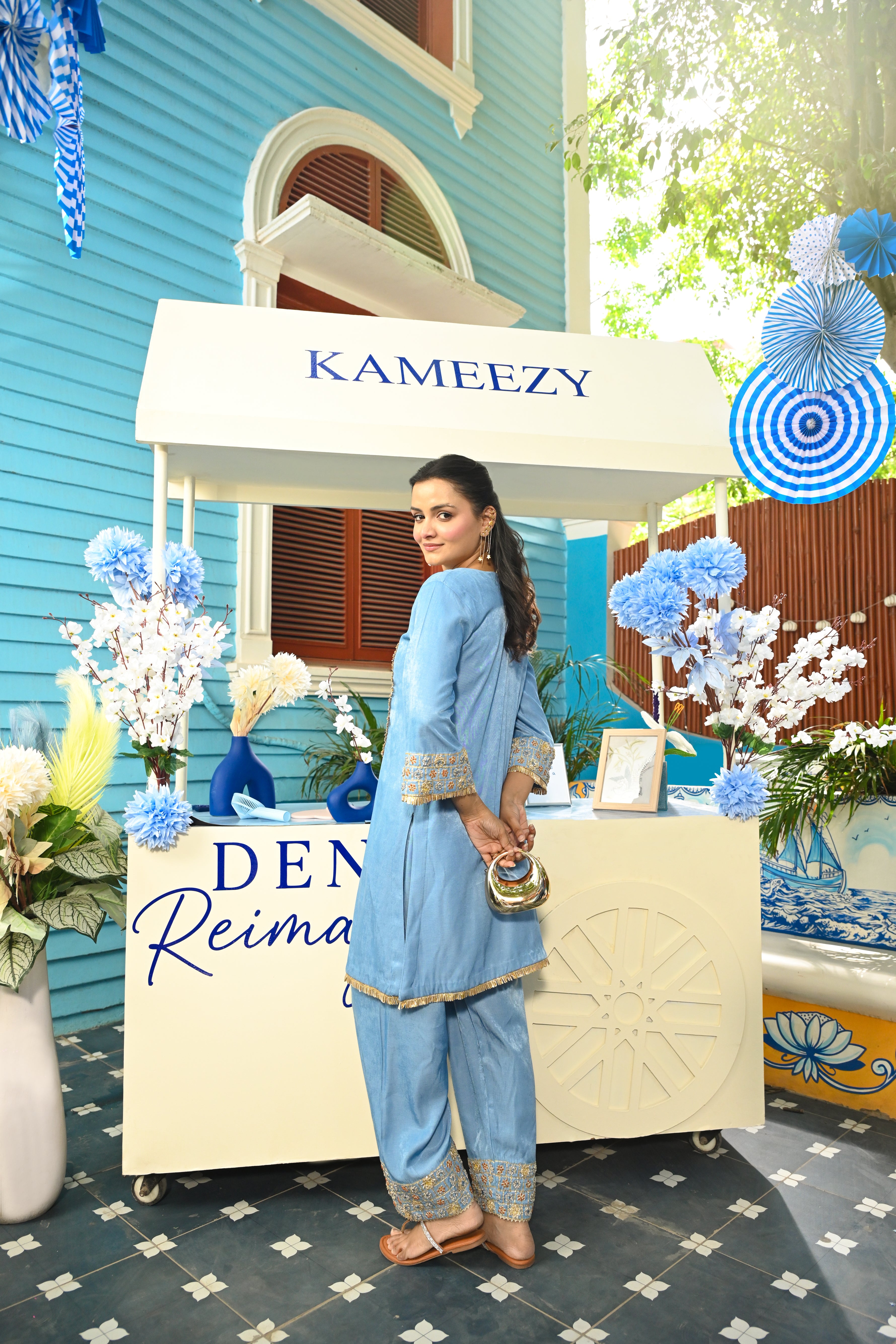 Denim Nazakat Coord Set