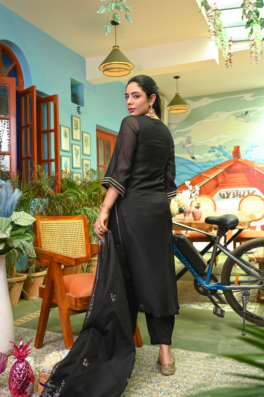 Phoolkari-Raat Mul Cotton Set/ Phoolkari Raat