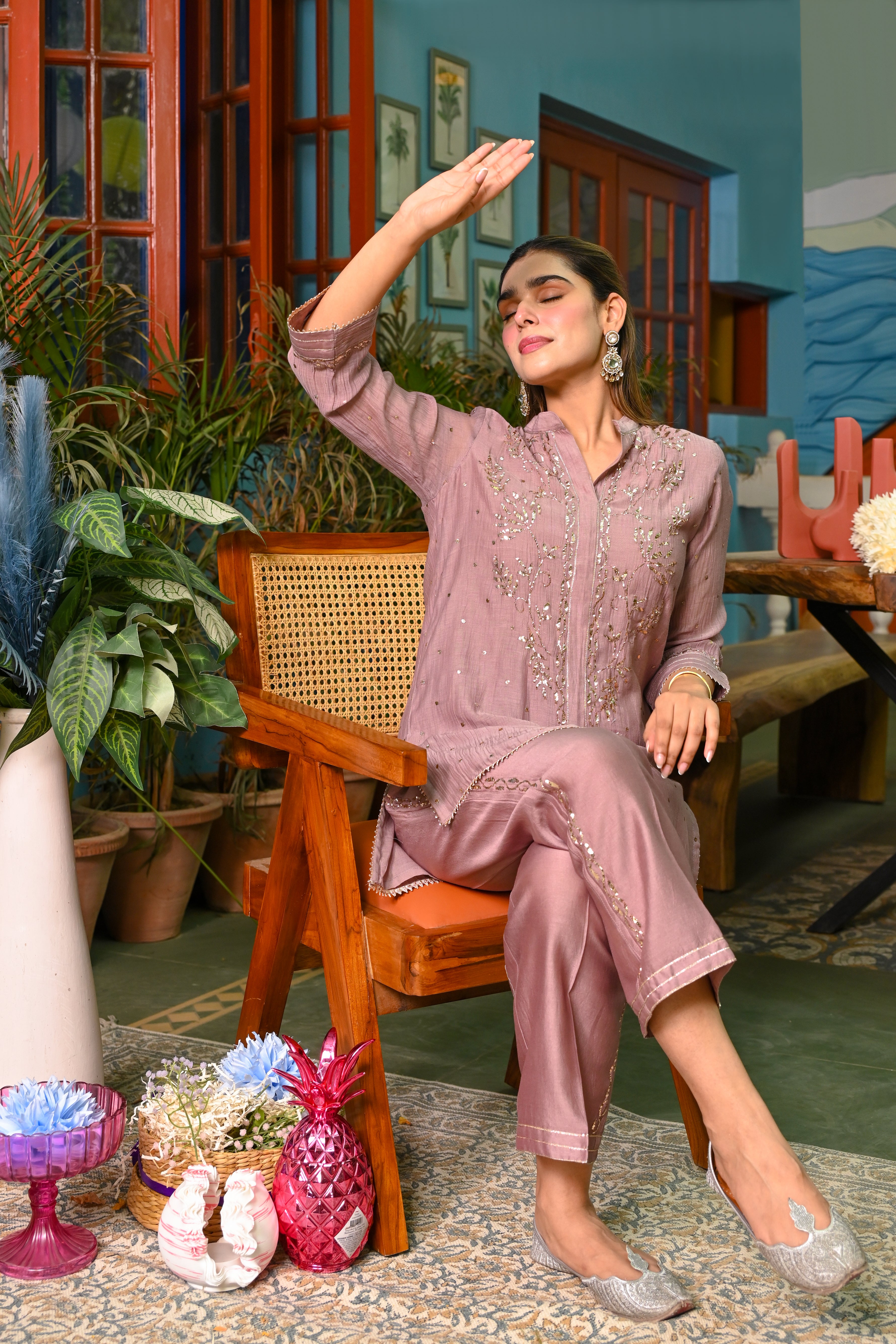 Gulbahaar Mul Cotton Coord Set