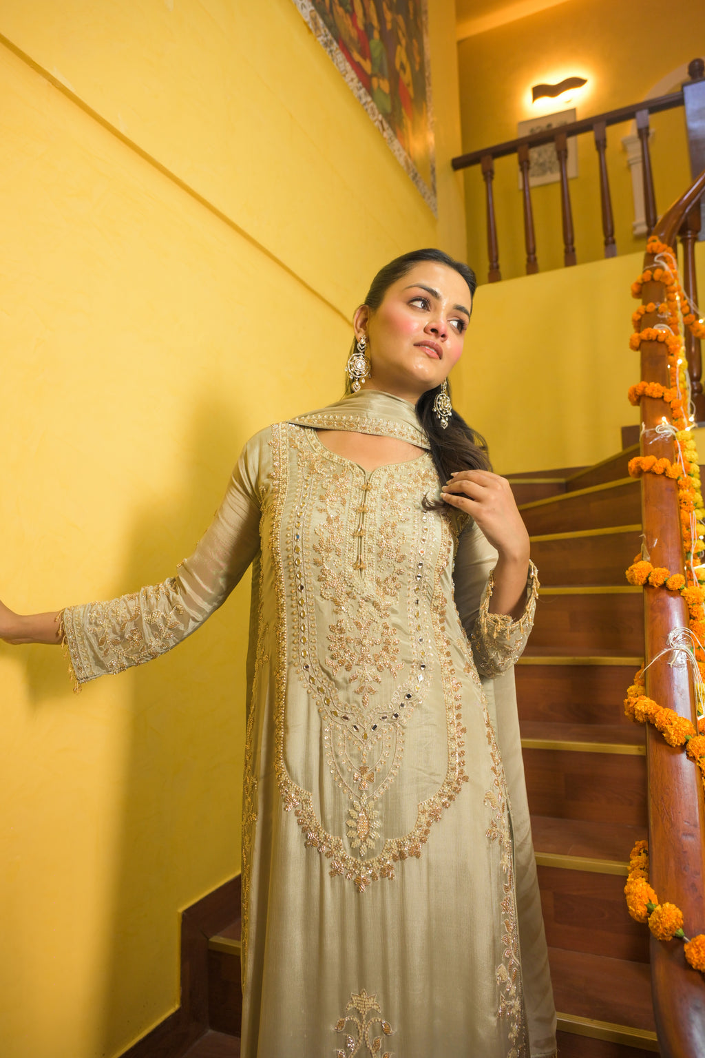 Shehzaadi-Zareen Chinon Set/ Shezaadi Zareen Set