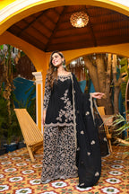Midnight Handwork Chinon Set/ Raat Ki Rani
