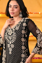 Zari-Mehfil Chinon Set/ Zari-Mehfil