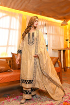 Sunehri Zari Tissue Set/ Sunehri-Shaam