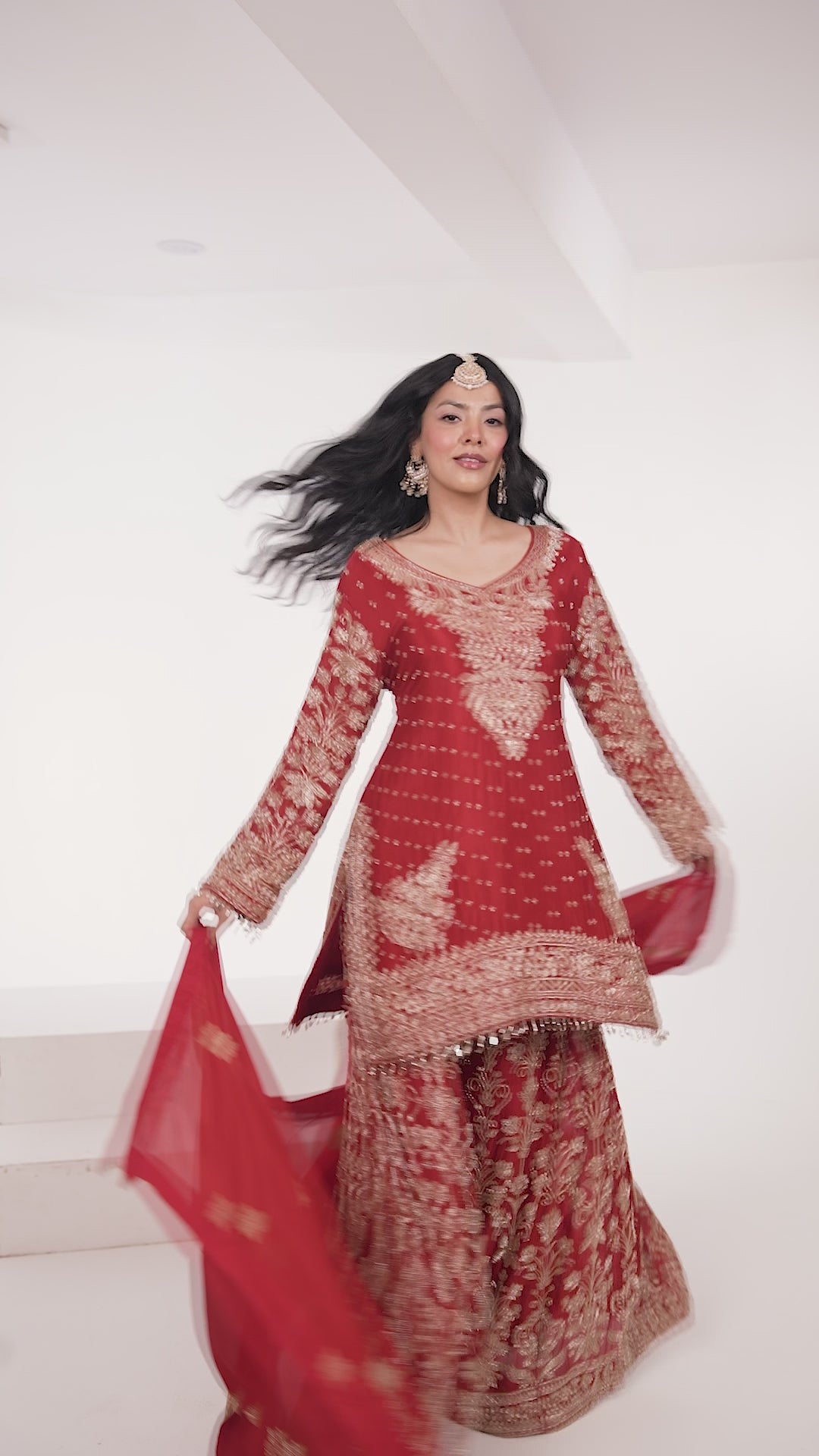 Lal Noor Sharara Suit
